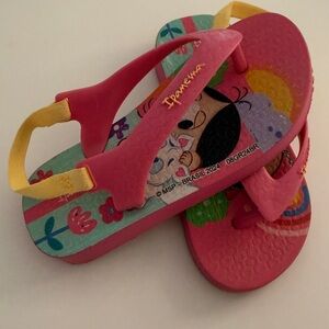 Ipanema Kids Pink and Yellow Sandals